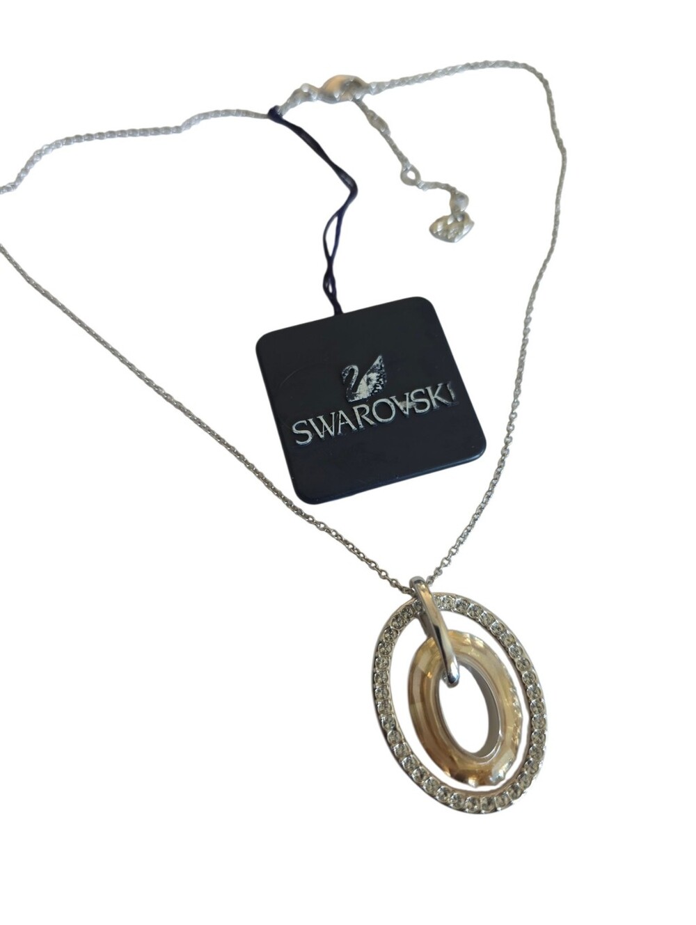 Swarovski Logan Golden Shadow Pendant 1039816 NWT - Picture 2 of 9
